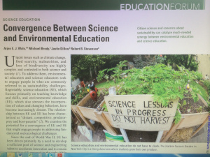 Front page of Science Article